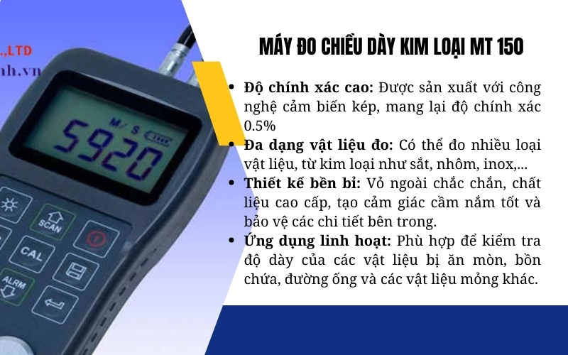 Máy đo chiều dày kim loại MT 150