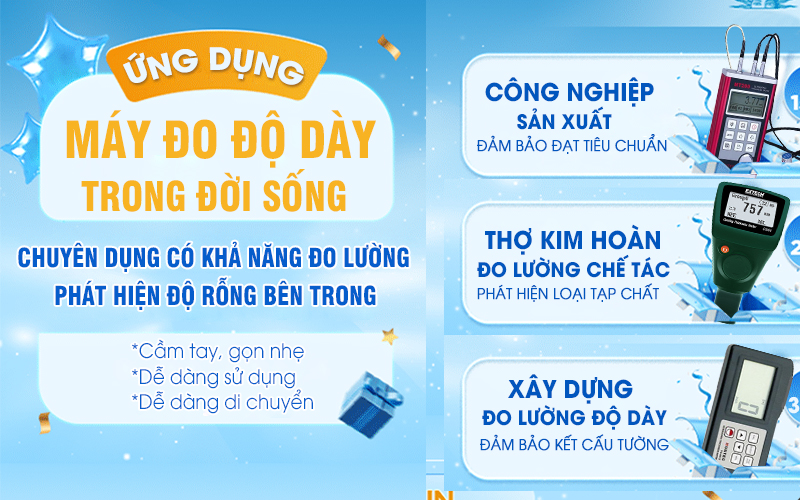 Ứng dụng của máy đo độ dày trong đời sống