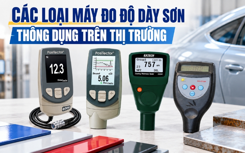 Các loại máy đo độ dày sơn thông dụng trên thị trường