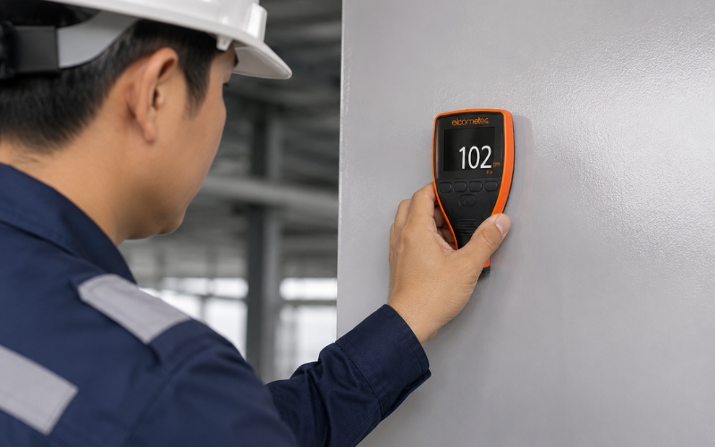 Cách xác định độ dày màng sơn khô DFT
