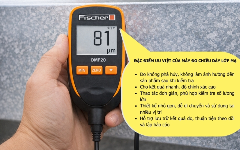 Đặc điểm và ứng dụng của máy đo chiều dày lớp mạ 