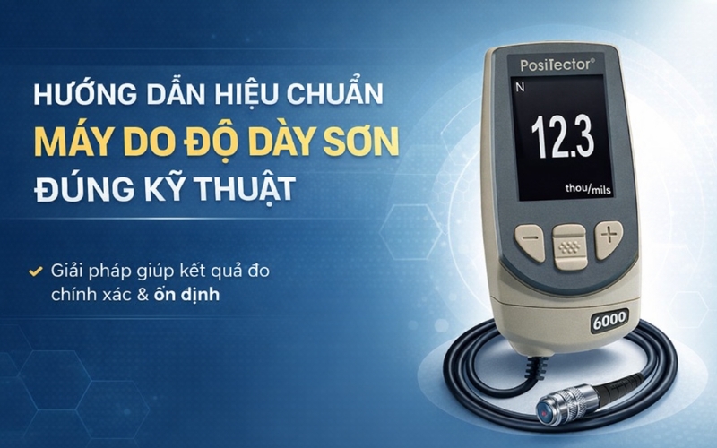 Hướng dẫn hiệu chuẩn máy đo độ dày sơn đúng kỹ thuật