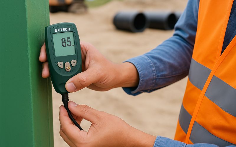 Hướng dẫn sử dụng máy đo độ dày lớp phủ Extech CG304