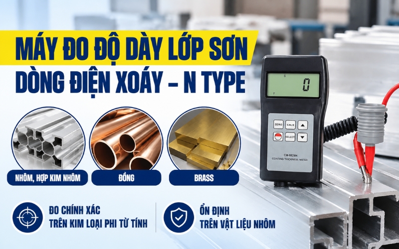 Máy đo độ dày lớp sơn dòng điện xoáy – N Type