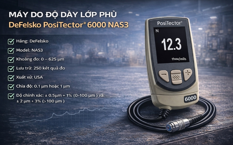 Máy đo độ dày màng sơn tàu DeFelsko PosiTector 6000 NAS1