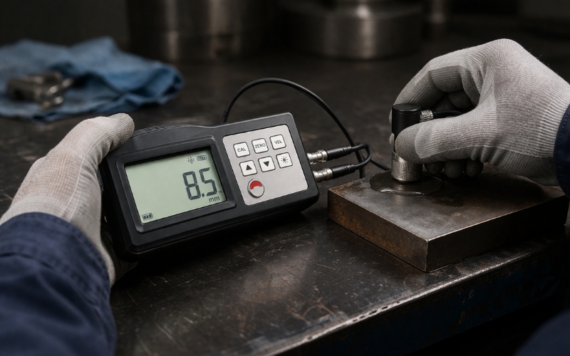 Máy siêu âm chiều dày kim loại