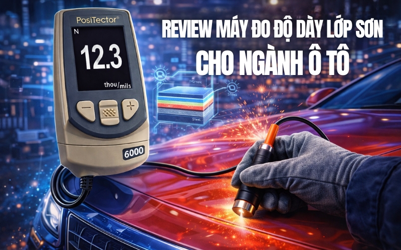 Review máy đo độ dày lớp sơn cho ngành ô tô - Tránh rủi ro