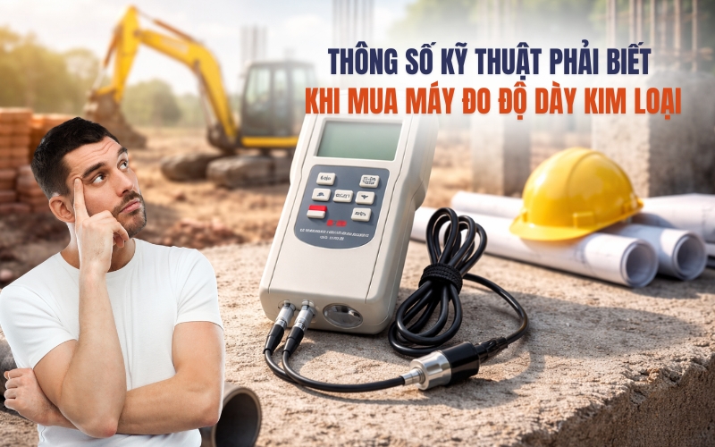 Thông số kỹ thuật phải biết khi mua máy đo độ dày kim loại