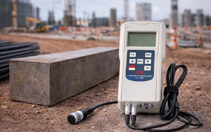 Thông số thiết bị đo độ dày vật liệu Amittari AT-140A