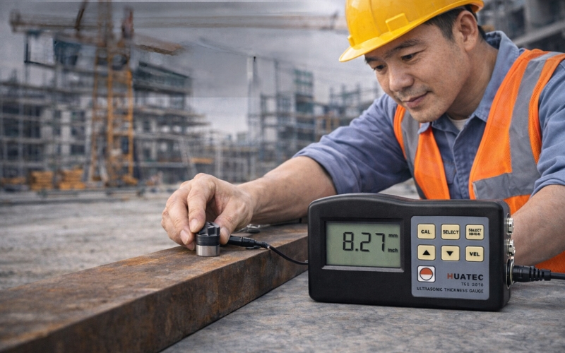 Tính năng của máy đo độ dày kim loại vật liệu Huatec TG 2910