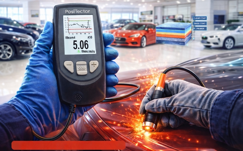 Thiết bị đo độ dày lớp phủ PosiTector 6000 F90S3 cùng phụ kiện