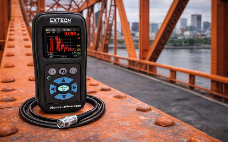 Thông số của máy siêu âm đo độ dày Extech TKG250
