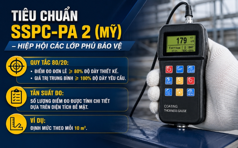 Tiêu chuẩn độ dày sơn kết cấu thép