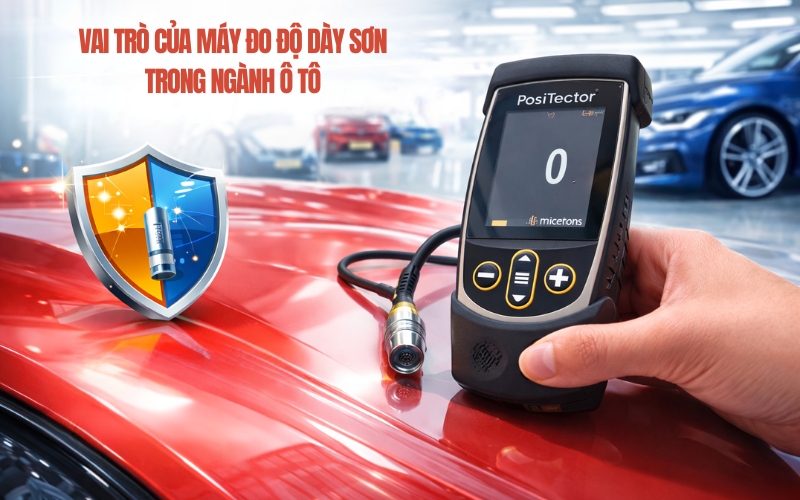 Vai trò của máy đo độ dày sơn trong ngành ô tô