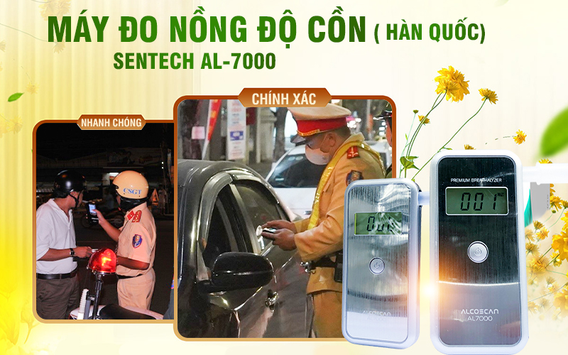 Máy đo nồng độ cồn Sentech AL-7000 (Hàn Quốc)