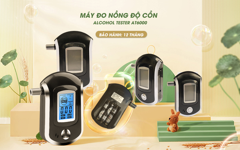 giới thiệu Máy đo nồng độ cồn alcohol tester AT6000