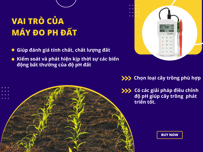 Vai trò của máy đo pH đất