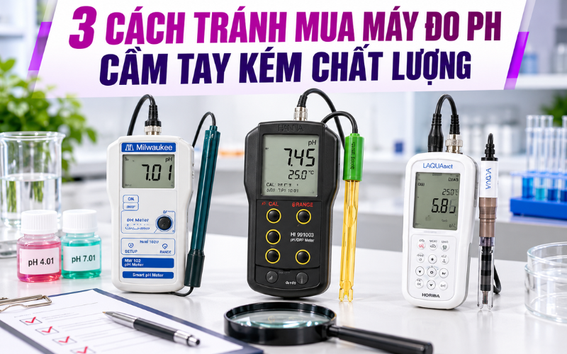 3 Cách tránh mua phải máy đo ph cầm tay kém chất lượng