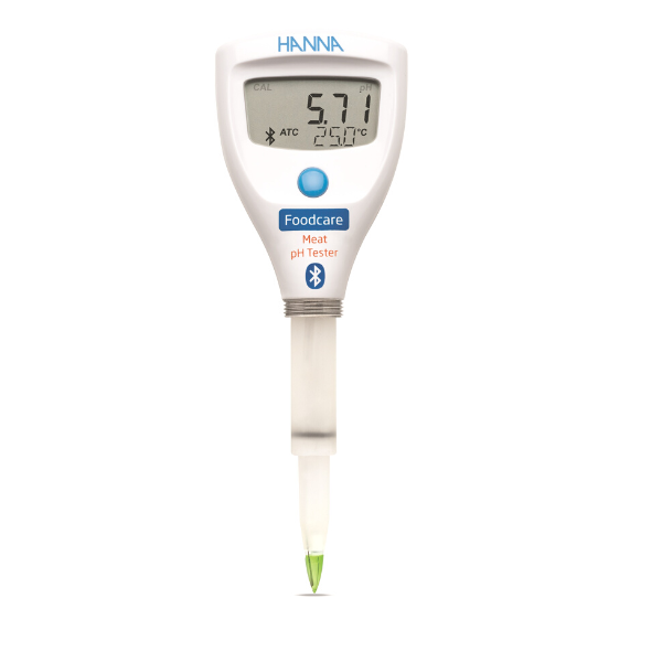 Photo - Bút đo pH/nhiệt độ HALO2 Bluetooth trong thịt và nước với thiết kế gắn lưỡi dao HI9810452