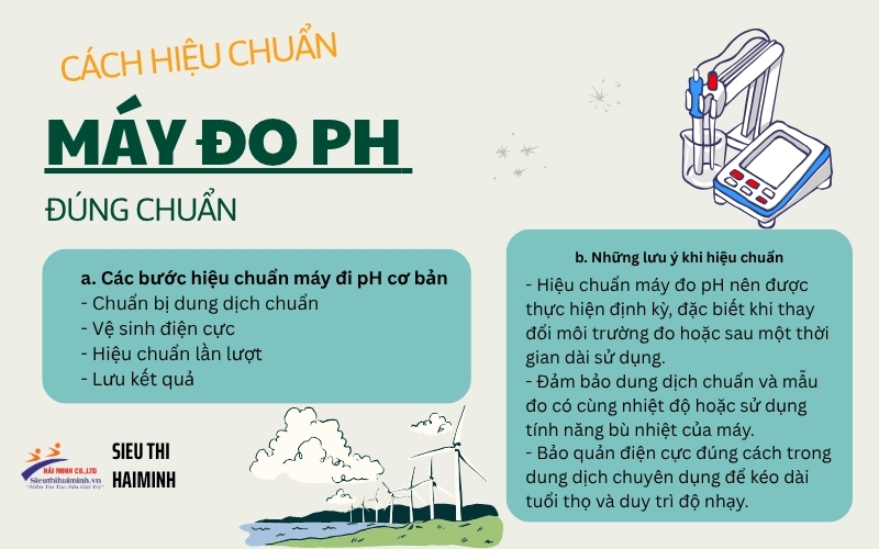 Cách hiệu chuẩn máy đo pH đúng chuẩn để đảm bảo kết quả chính xác