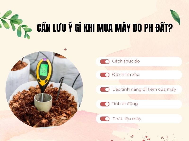 Cần lưu ý gì khi mua máy đo pH đất
