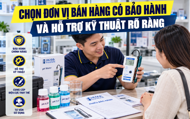Chọn đơn vị bán hàng có bảo hành và hỗ trợ kỹ thuật rõ ràng