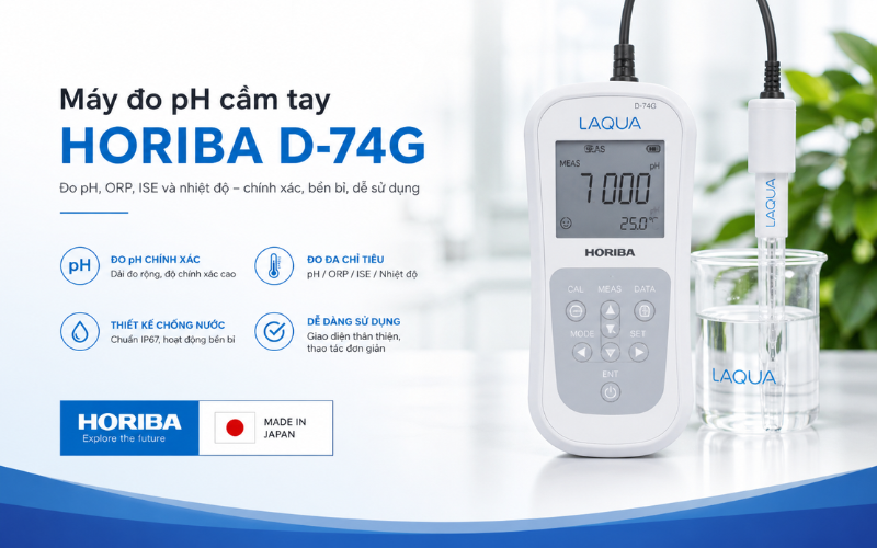 Máy đo pH cầm tay đa chỉ tiêu Horiba D-74G