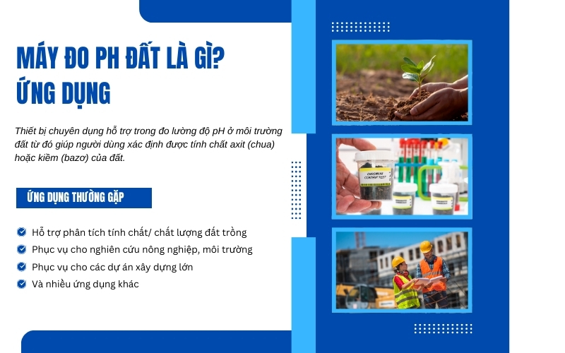 Máy đo pH đất là gì. Ứng dụng