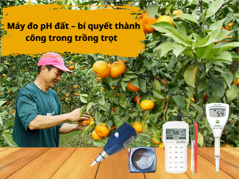 Máy đo pH đất – bí quyết thành công trong trồng trọt