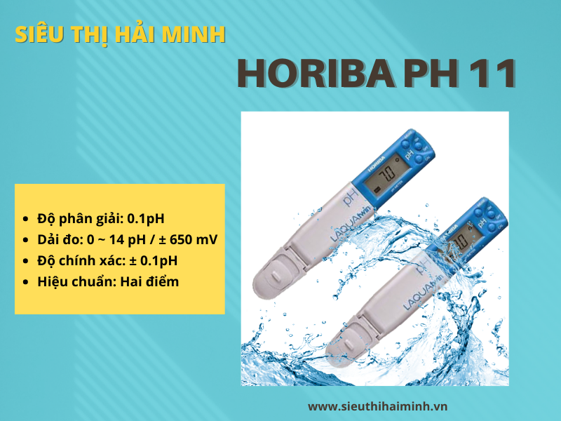 Máy đo pH nước Horiba Nhật Bản pH 11