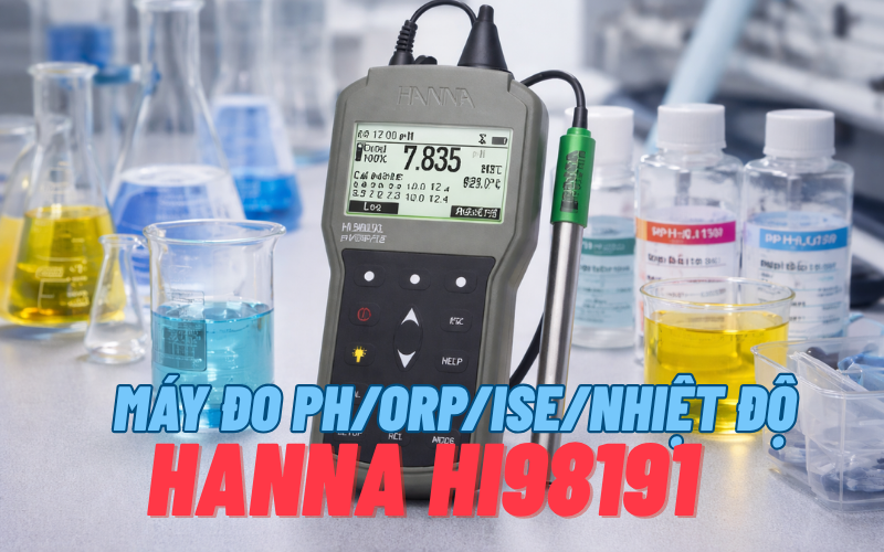 Máy đo pH/ORP/ISE/Nhiệt độ Hanna HI98191