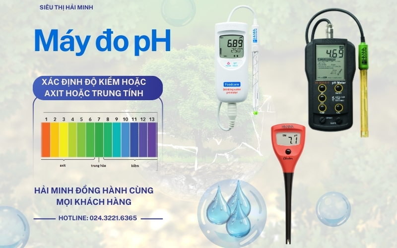 Mua máy đo pH chính hãng, giá tốt tại Siêu thị Hải Minh