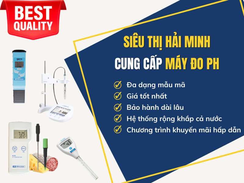 Mua máy đo pH chính hãng giá tốt tại Siêu thị Hải Minh