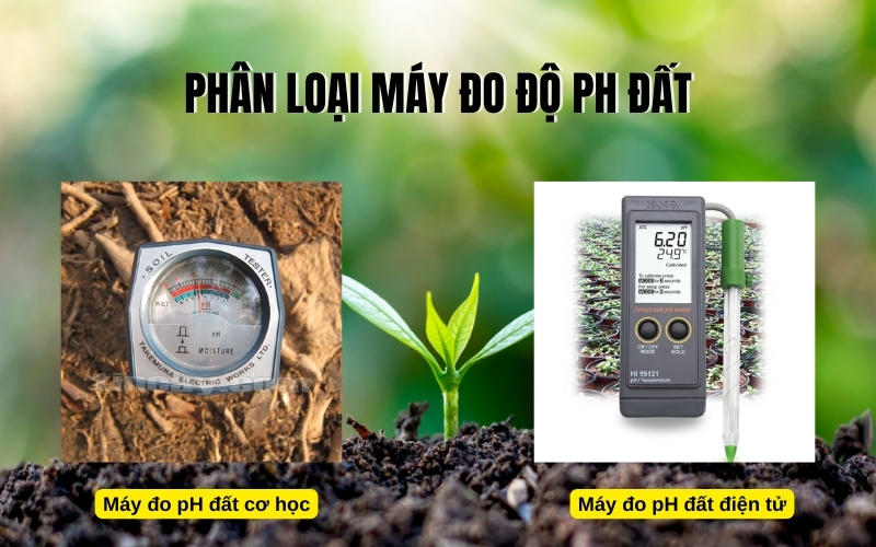 Phân loại máy đo độ pH đất