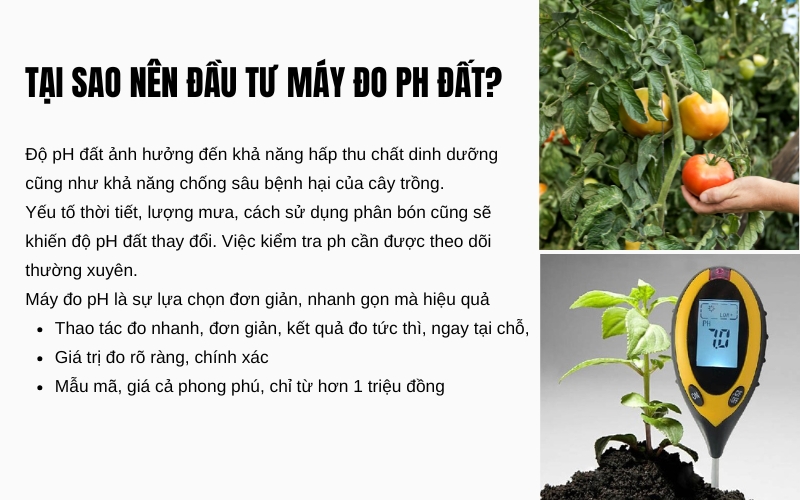 Tại sao nên đầu tư máy đo pH đất