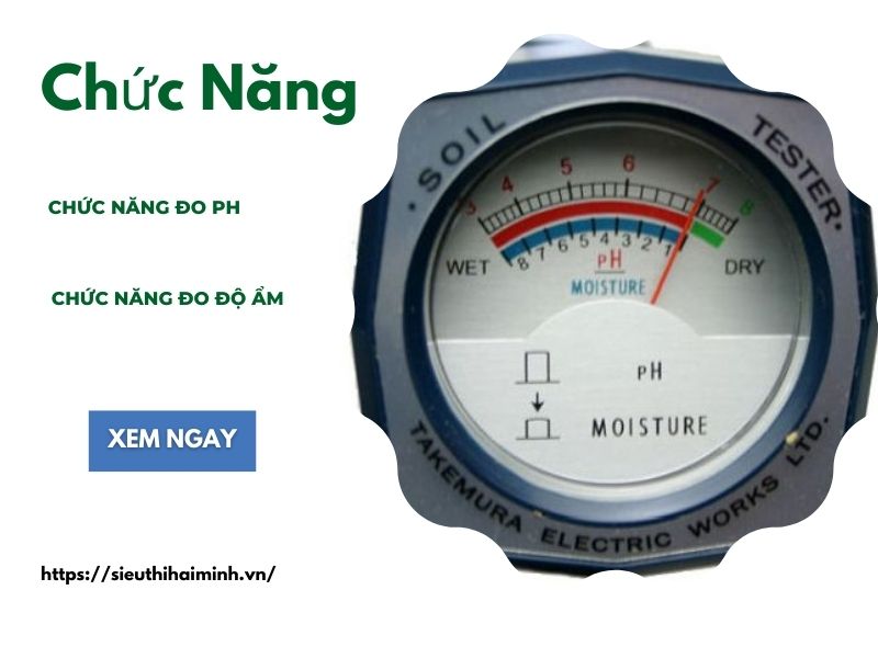 Tích hợp 2 chức năng đo ph và độ ẩm