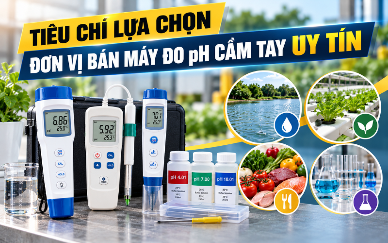  Tiêu chí lựa chọn đơn vị bán máy đo pH cầm tay uy tín 