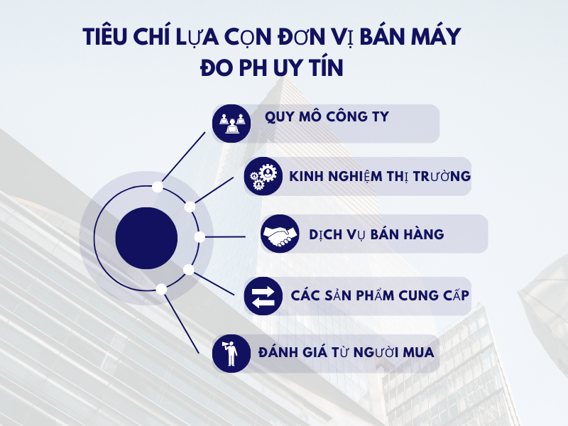 Tiêu chí lựa cọn đơn vị bán máy đo pH uy tín