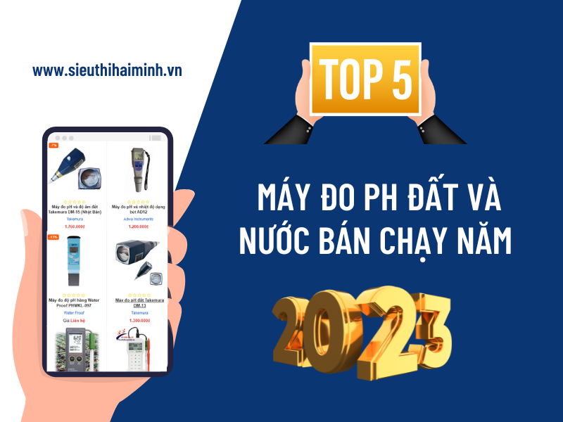 Top 5 máy đo ph đất và nước bán chạy năm 2023
