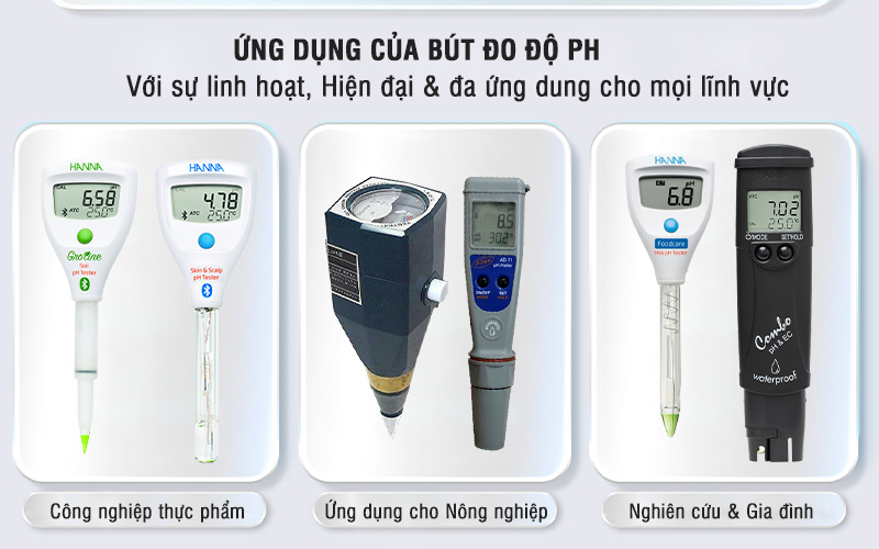 Ứng dụng của bút đo độ pH