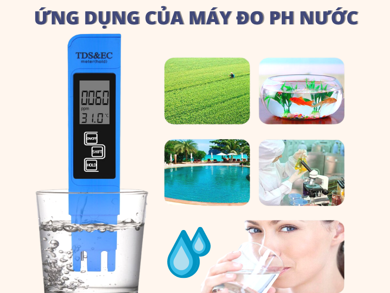 Ứng dụng của máy đo pH nước