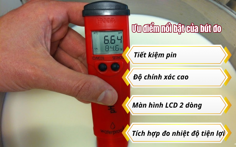 Ưu điểm nổi bật của bút đo pH HANNA HI98127