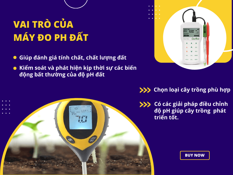 Vai trò của máy đo pH đất