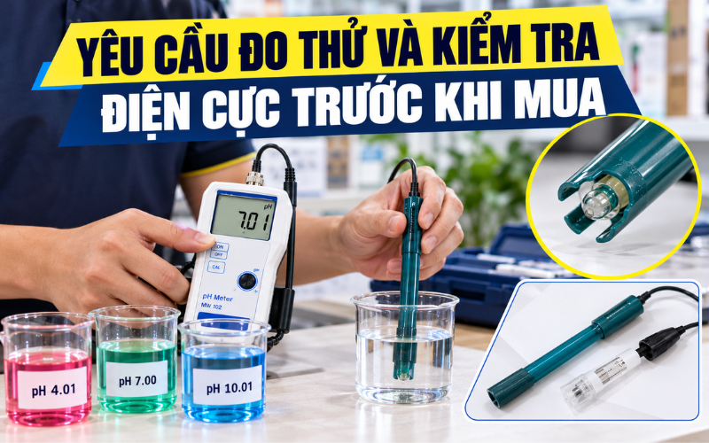 Yêu cầu đo thử và kiểm tra điện cực trước khi mua