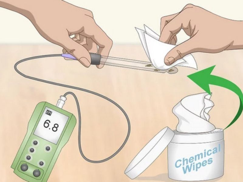 bảo quản điện cực cho máy đo pH đúng cách