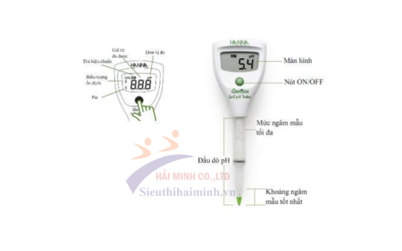 Bút đo pH trong đất và nước HI981030