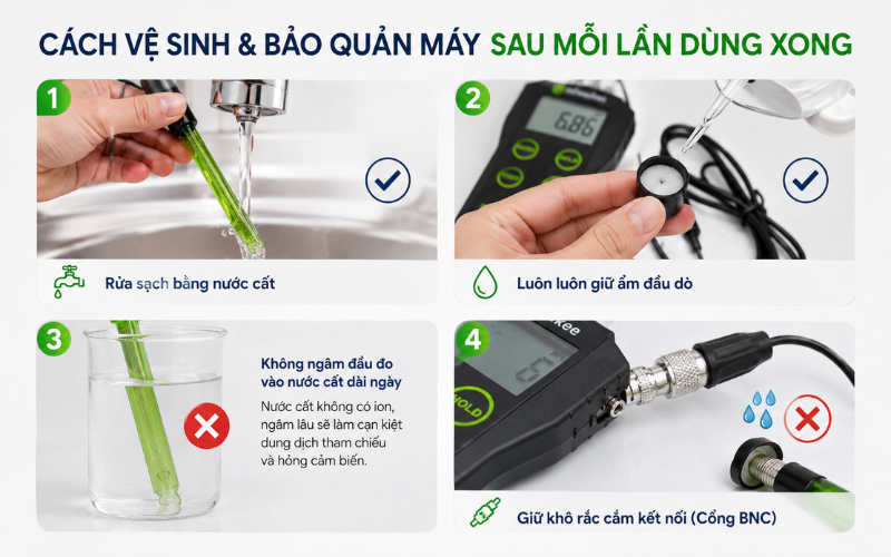 Cách vệ sinh và bảo quản máy sau mỗi lần dùng xong