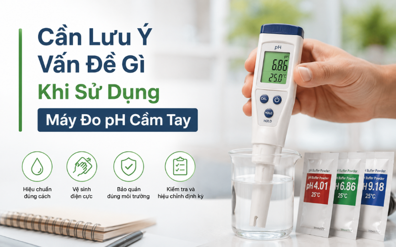 Cần Lưu Ý Vấn Đề Gì Khi Sử Dụng Máy đo pH