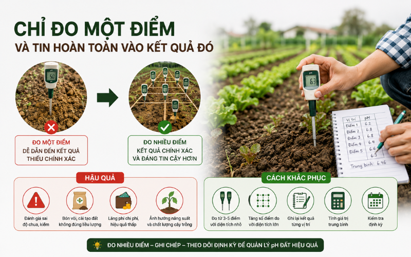 Chỉ đo một điểm và tin hoàn toàn vào kết quả đó