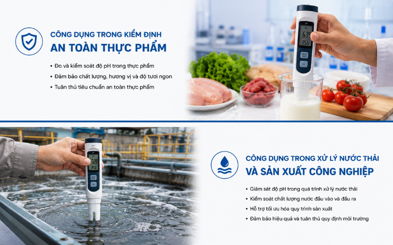 Công dụng trong kiểm định an toàn thực phẩm